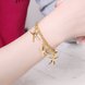 Wholesale Romantic 24K Gold Star Bracelet TGGPB171 4 small