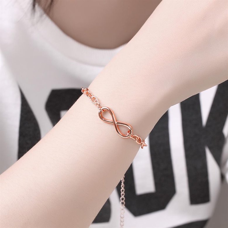 Wholesale Classic Rose Gold Geometric Bracelet TGGPB142 4