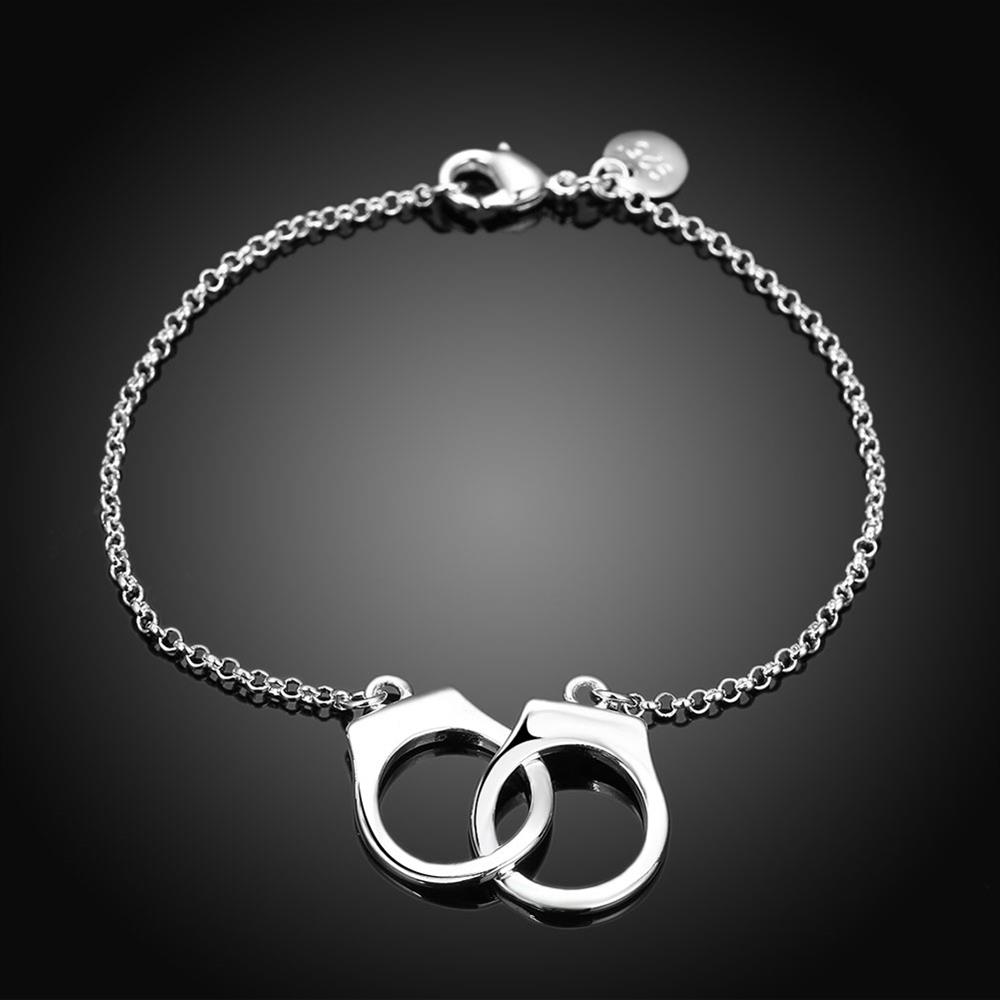Wholesale Romantic Silver Geometric Bracelet TGGPB151 1