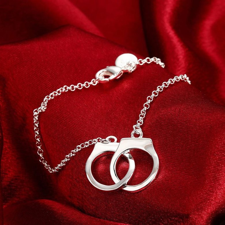 Wholesale Romantic Silver Geometric Bracelet TGGPB151 2