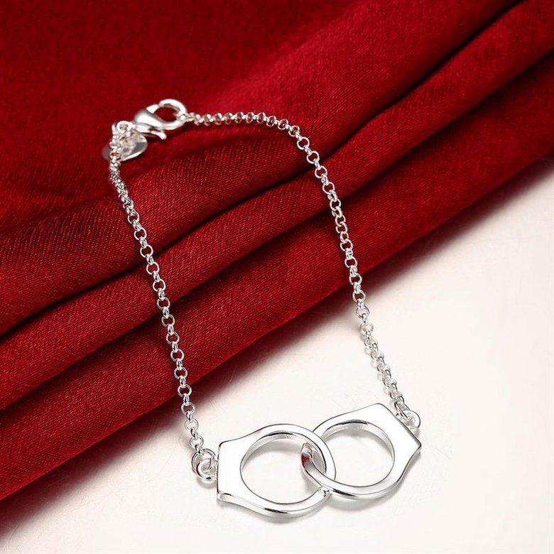 Wholesale Romantic Silver Geometric Bracelet TGGPB151 3
