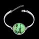 Wholesale Romantic Silver Round Glass Bracelet TGLB026 0 small