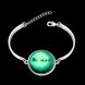 Wholesale Romantic Silver Round Glass Bracelet TGLB035 0 small