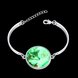 Wholesale Romantic Silver Round Glass Bracelet TGLB037 0 small