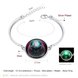 Wholesale Romantic Silver Round Glass Bracelet TGLB041 1 small