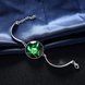 Wholesale Romantic Silver Round Glass Bracelet TGLB047 4 small