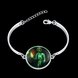 Wholesale Romantic Silver Round Glass Bracelet TGLB050 0 small