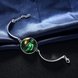 Wholesale Romantic Silver Round Glass Bracelet TGLB050 4 small