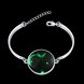 Wholesale Romantic Silver Round Glass Bracelet TGLB071 0 small