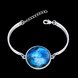 Wholesale Romantic Silver Round Glass Bracelet TGLB075 0 small
