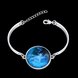 Wholesale Romantic Silver Round Glass Bracelet TGLB076 0 small