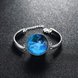 Wholesale Romantic Silver Round Glass Bracelet TGLB076 2 small