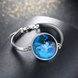 Wholesale Romantic Silver Round Glass Bracelet TGLB076 3 small