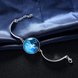 Wholesale Romantic Silver Round Glass Bracelet TGLB076 4 small