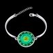 Wholesale Romantic Silver Round Glass Bracelet TGLB011 3 small