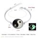 Wholesale Romantic Silver Round Glass Bracelet TGLB012 1 small