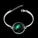 Wholesale Romantic Silver Round Glass Bracelet TGLB023 0 small