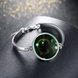 Wholesale Romantic Silver Round Glass Bracelet TGLB025 3 small