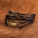 Wholesale Trendy Antique Bronze Geometric Bracelet TGLEB147 1 small