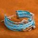 Wholesale Trendy Silver Geometric Charm Leather Rope Bracelet TGLEB110 3 small