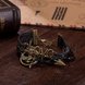 Wholesale Trendy Antique Bronze Round Charm Leather Rope Bracelet TGLEB114 4 small