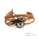 Wholesale Trendy Antique Bronze Geometric Infinity Charm Leather Rope Bracelet TGLEB159 1 small