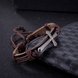 Wholesale Trendy Black Zinc Cross Bracelet TGLEB219 0 small