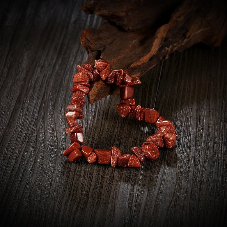 Wholesale Vintage Geometric Brown Crystal Bracelet TGNSB015 2