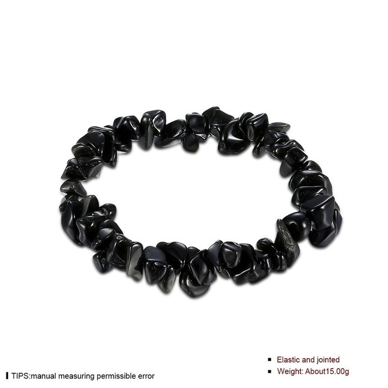 Wholesale Vintage Geometric Black Crystal Bracelet TGNSB019 0