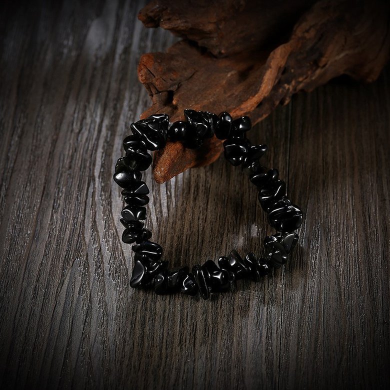 Wholesale Vintage Geometric Black Crystal Bracelet TGNSB019 2