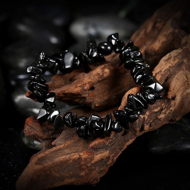 Wholesale Vintage Geometric Black Crystal Bracelet TGNSB019 3