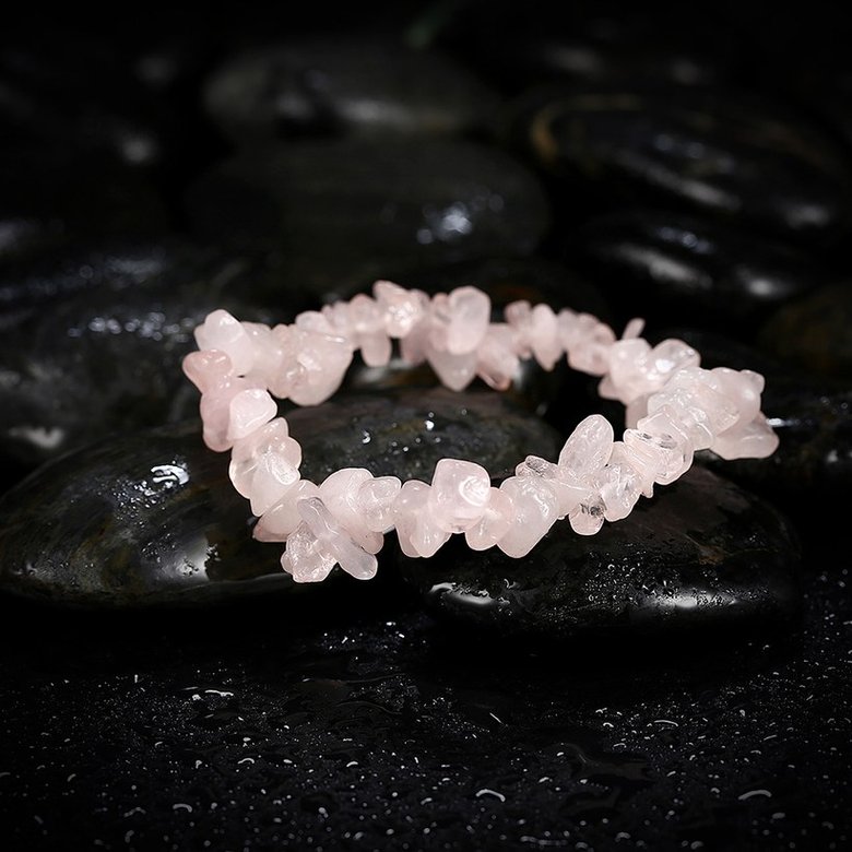 Wholesale Vintage Geometric Pink Crystal Bracelet TGNSB020 3