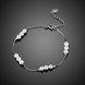 Wholesale Sterling Silver Round Shell Bracelet TGSLB002 1 small