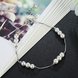 Wholesale Sterling Silver Round Shell Bracelet TGSLB002 3 small