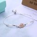 Wholesale Scorpio Constellations Real 925 Sterling Silver CZ Bracelet TGSLB046 3 small