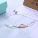 Wholesale Libra Constellations Real 925 Sterling Silver CZ Bracelet TGSLB047 3 small