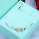Wholesale Gemini Constellations Real 925 Sterling Silver CZ Bracelet TGSLB049 2 small