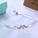 Wholesale Aries Constellations Real 925 Sterling Silver CZ Bracelet TGSLB051 3 small