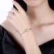 Wholesale Pisces Constellations Real 925 Sterling Silver CZ Bracelet TGSLB055 0 small