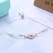 Wholesale Taurus Constellations Real 925 Sterling Silver CZ Bracelet TGSLB001 3 small