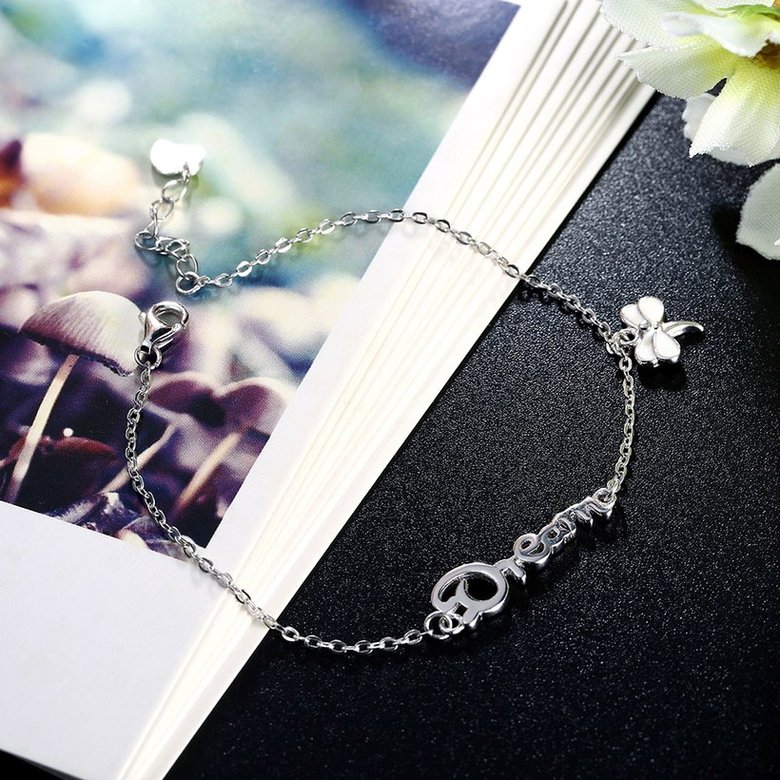 Wholesale Romantic Silver Insect Bracelet TGSLB026 3