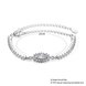 Wholesale Trendy Silver Geometric CZ Bracelet TGSLB033 0 small