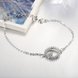 Wholesale Trendy Silver Round CZ Bracelet TGSLB040 3 small