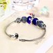 Wholesale Vintage Antique Silver Geometric Blue CZ Bracelet TGSLB005 0 small