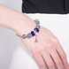 Wholesale Vintage Antique Silver Geometric Blue CZ Bracelet TGSLB005 1 small