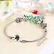 Wholesale Vintage Antique Silver Green CZ Bracelet TGSLB009 3 small