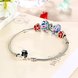 Wholesale Vintage Antique Silver Plant Multicolor CZ Bracelet TGSLB018 0 small