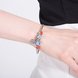 Wholesale Vintage Antique Silver Plant Multicolor CZ Bracelet TGSLB018 1 small