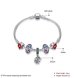 Wholesale Vintage Antique Silver Plant Multicolor CZ Bracelet TGSLB018 4 small