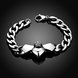 Wholesale Classic 316L stainless steel Heart Bracelet TGSMB024 1 small